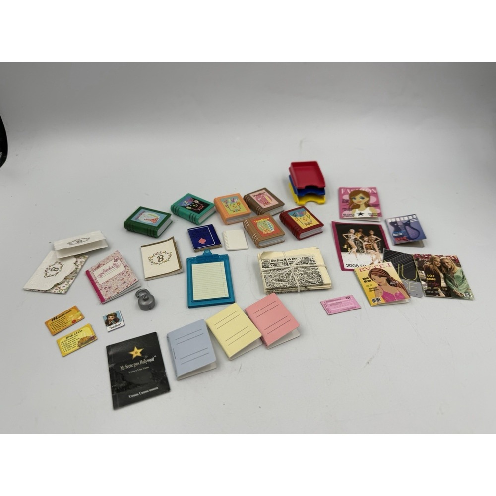 Lot Of Vintage Mattel My Scene/BRATZ/Barbie Doll Books, Notebooks, Magazines,etc